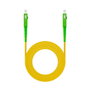 NANO CABLE Cable de Fibra Óptica SC/APC a SC/APC Monomodo G.657.A2, 2m, Amarillo