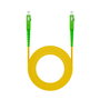 Nanocable Cable de Fibra Óptica SC/APC a SC/APC Monomodo Simplex LSZH, 3m, Amarillo