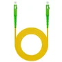 Nanocable Cable de Fibra Óptica SC/APC-SC/APC Monomodo G.657.A2 LSZH 3 Metros Amarillo, Ref. 10.20.0003