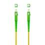 Nanocable Cable de Fibra Óptica SC/APC a SC/APC Monomodo G.657.A2 LSZH Amarillo - 10 metros