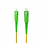 Nanocable Cable de Fibra Óptica SC/APC a SC/APC Monomodo Simplex LSZH, Amarillo, 15m