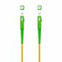 Nanocable Cable de Fibra Óptica SC/APC a SC/APC Monomodo Simplex LSZH, Amarillo, 15m