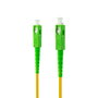 Nanocable Cable de Fibra Óptica SC/APC a SC/APC Monomodo Simplex LSZH, Amarillo, 15m