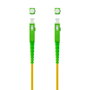 Nanocable Cable de Fibra Óptica SC/APC a SC/APC Monomodo G657A2, 20m, Amarillo