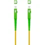 Nano Cable 10.20.0020 Cable de Fibra Óptica SC/APC a SC/APC Monomodo Simplex LSZH G657A2 20m Amarillo