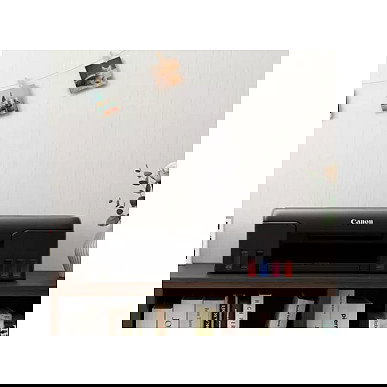 Canon PIXMA G550 Impresora de Tinta MegaTank, Color, WiFi, A4, 4800x1200 DPI, LCD, Negro, para Hogar y Oficina