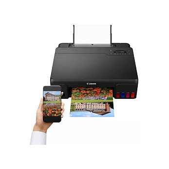 Canon PIXMA G550 Impresora de Tinta MegaTank, Color, WiFi, A4, 4800x1200 DPI, LCD, Negro, para Hogar y Oficina
