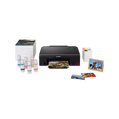 Canon PIXMA G550 Impresora de Tinta MegaTank, Color, WiFi, A4, 4800x1200 DPI, LCD, Negro, para Hogar y Oficina