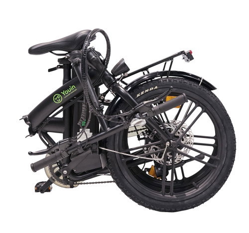 Youin Bicicleta Eléctrica Tokio Urbana 36V 10Ah 250W Plegable Rueda 20" Autonomía 40km LCD Display Batería Extraible Disco Negro