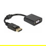 Delock Adaptador DisplayPort 1.2 Macho a VGA Hembra Pasivo Negro