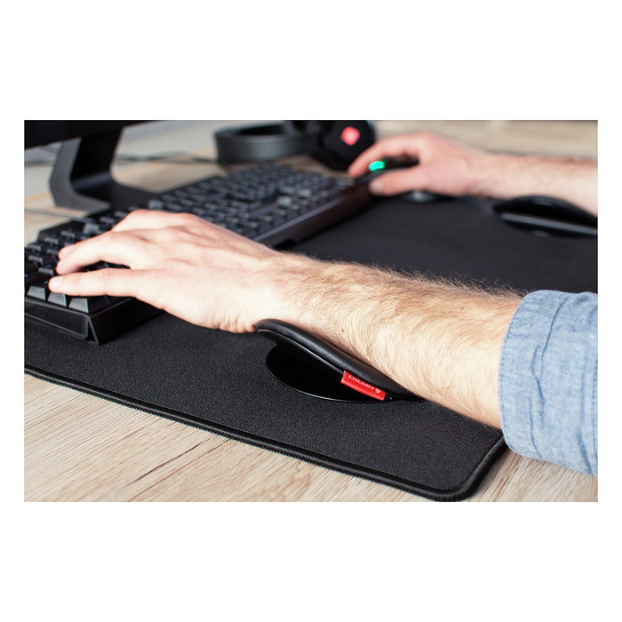 Cherry SLIDEPAD ERGO Reposabrazos Ergonómico Negro