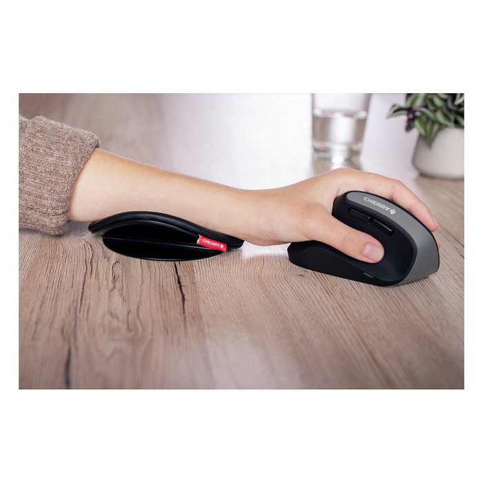 Cherry SLIDEPAD ERGO Reposabrazos Ergonómico Negro