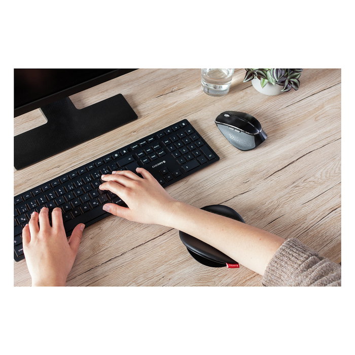 Cherry SLIDEPAD ERGO Reposabrazos Ergonómico Negro