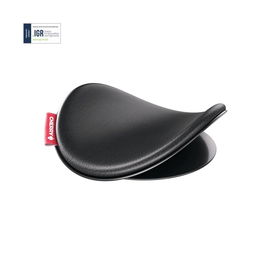 Cherry Slidepad Ergo - Reposabrazos Ergonómico Deslizante para Teclado y Ratón, Soporte Ambidestro, Certificado IGR, Cuero Sintético, Negro