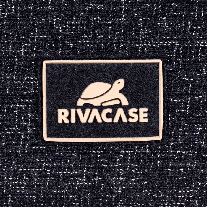 Rivacase 7913 Funda Protectora para Portátil 35.6 cm (14") Negro - Poliéster, Resistente a Golpes, Agua, Polvo y Rayones, con Asa y Bolsillo Trasero