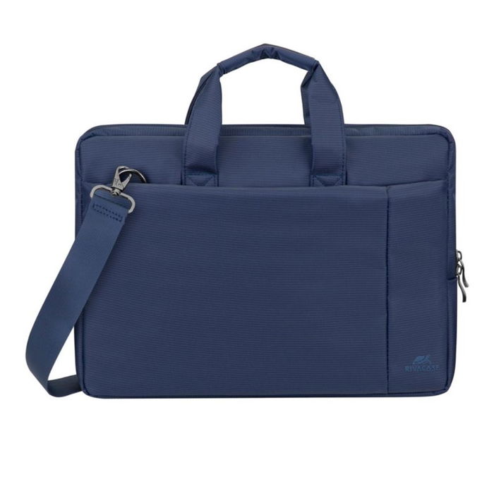 Rivacase Maletín Portátil 8231 BLUE para Portátil 15.6 Pulgadas, Compartimento Acolchado, Bolsillo Externo, Correa Ajustable