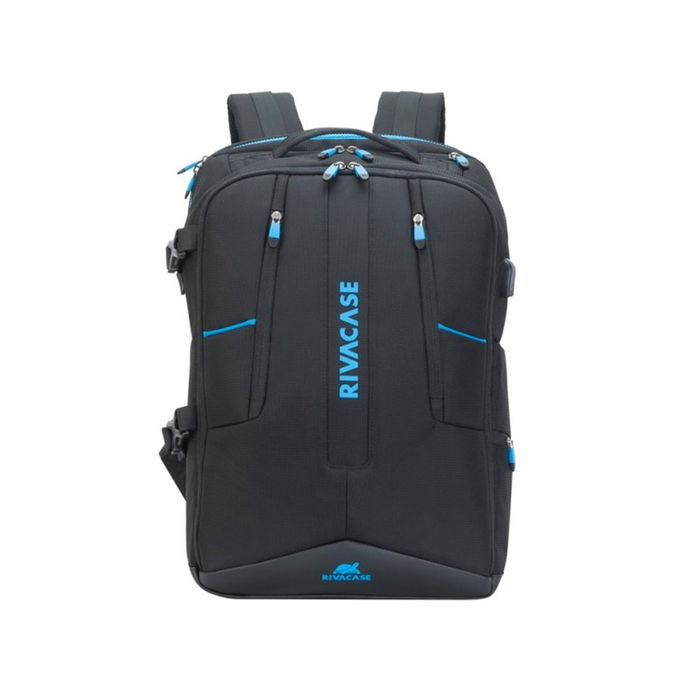 Rivacase Mochila Gaming 7860 para Portátil de 17.3 Pulgadas y 30L, Diseño Resistente al Agua y con Puerto USB