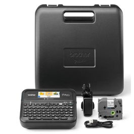 Brother PT-D610BVP Etiquetadora Electrónica Portátil, Teclado QWERTY, Conectividad USB, Incluye Cinta TZe