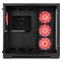 NOX Hummer Astra Caja PC Midi Tower Negro Gaming ATX 2x USB 3.0 1x USB-C 4 Ventiladores ARGB 120mm Cristal Templado Hasta 10 Ventiladores Compatible con Gráficas 420mm