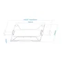 TooQ Soporte Articulado con Bandeja para Portátil VESA 75x75 - TQLH1117-B - Compatible 11.6"-17.3" - Negro