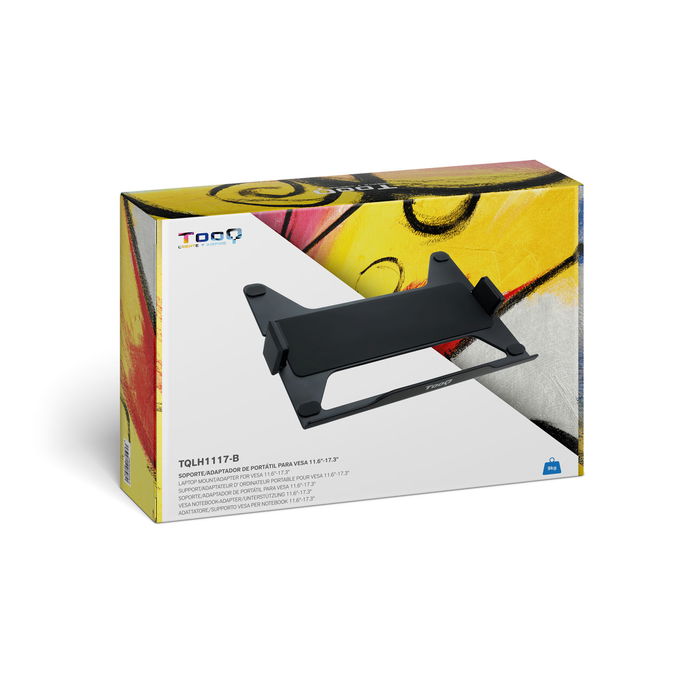 Tooq Soporte para Portátil VESA 75x75 (11.6-17.3"), Modelo TQLH1117-B, Ergonómico y Antiarrayazos Tooq Soporte para Portátil VESA 75x75 (11.6-17.3"), Modelo TQLH1117-B, Ergonómico y Antiarrayazos