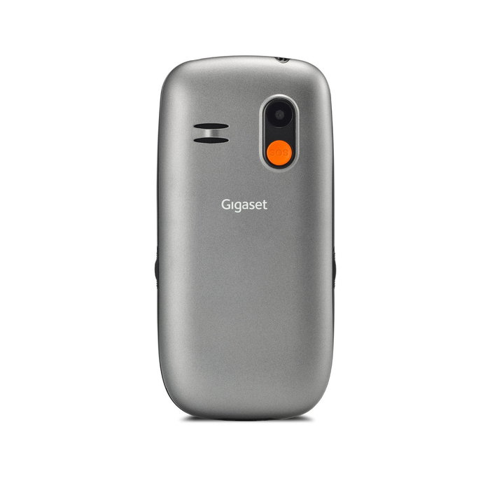 Gigaset GL390 Teléfono Móvil para Personas Mayores con Teclas Grandes, Función SOS, Pantalla 2.2", SIM Dual, Radio FM, Linterna, 800 mAh, Color Gris