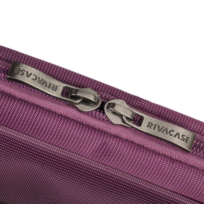 Rivacase 8231 Bandolera para Portátil hasta 15.6" con Compartimento para Tablet, Maletín Acolchado Púrpura