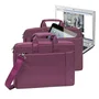 Rivacase 8231 Bandolera para Portátil hasta 15.6" con Compartimento para Tablet, Maletín Acolchado Púrpura