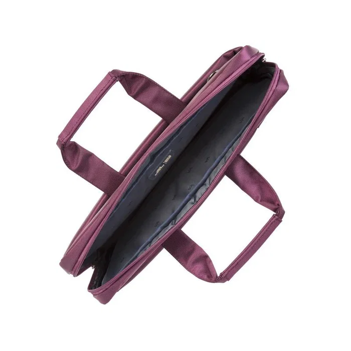 Rivacase 8231 Bandolera para Portátil hasta 15.6" con Compartimento para Tablet, Maletín Acolchado Púrpura