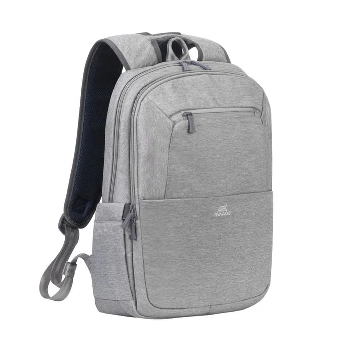 Rivacase 7760 Funda Mochila para Portátil 15.6 Pulgadas (39.6 cm) Gris - Ligera, Resistente al Agua y de Poliéster, 550 g