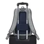 Rivacase 7760 Funda Mochila para Portátil 15.6 Pulgadas (39.6 cm) Gris - Ligera, Resistente al Agua y de Poliéster, 550 g
