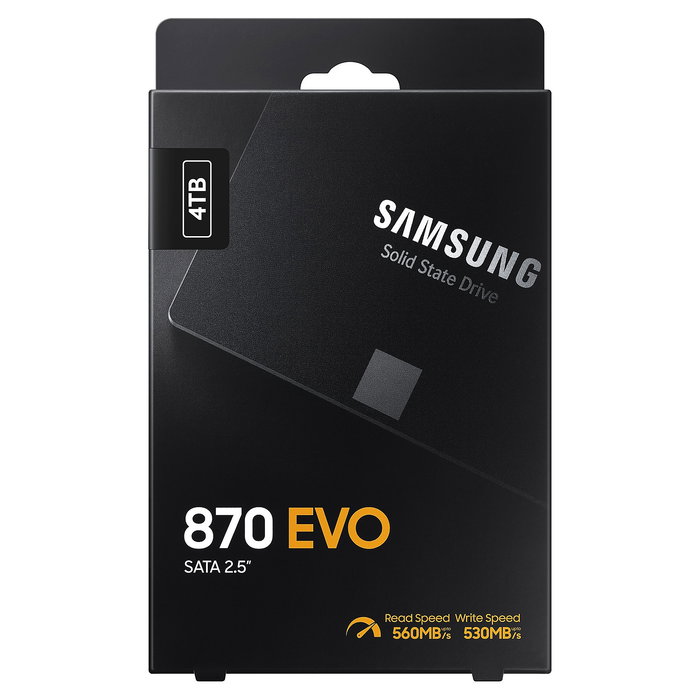 Samsung 870 EVO 4TB 2.5" 560 MB/s 6 Gbit/s SSD V-NAND MLC