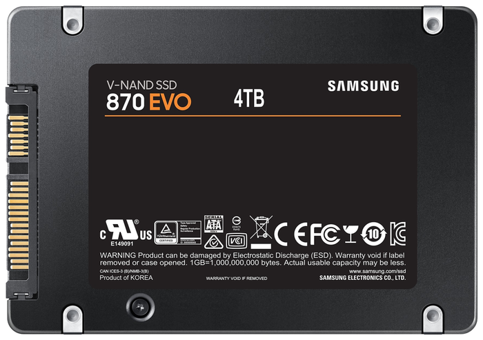 SAMSUNG 870 EVO 4 TB 2.5 pulg. SSD SATA III