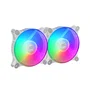 Mars Gaming Kit de 2 ventiladores MFDUOW 12cm FRGB Blanco