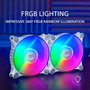 Mars Gaming Kit de 2 ventiladores MFDUOW 120mm FRGB Blanco