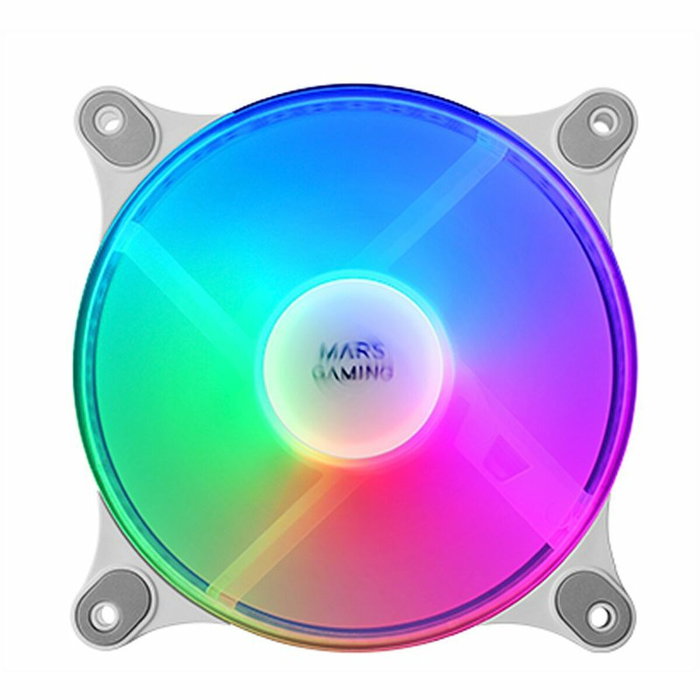 Mars Gaming Kit de 2 ventiladores MFDUOW 120mm FRGB Blanco Mars Gaming Kit de 2 ventiladores MFDUOW 120mm FRGB Blanco