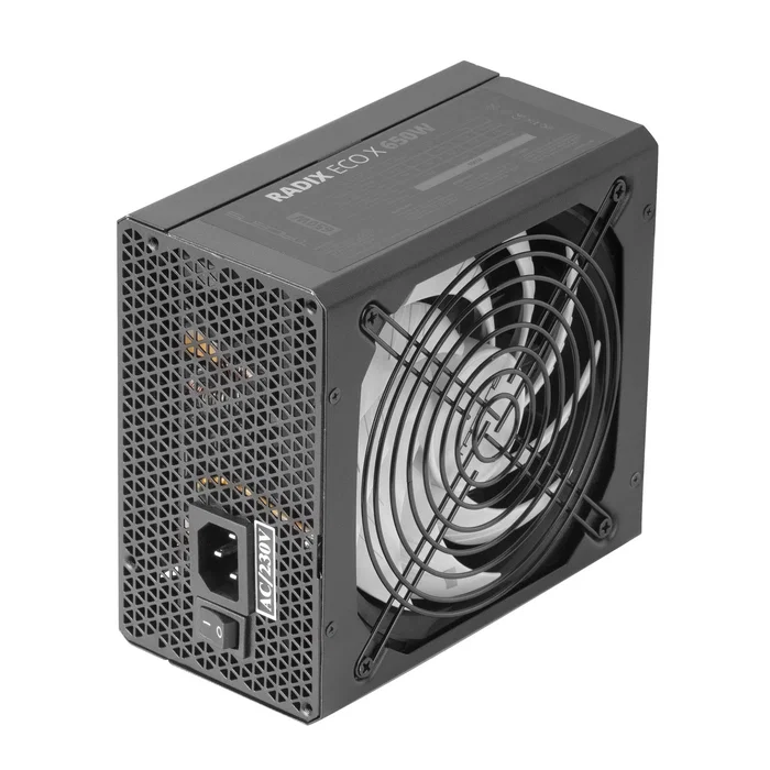 Tacens Radix Eco X 650W ATX 87% Eficiencia, Ventilador 140mm FDB, Negro