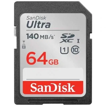 SanDisk Tarjeta de Memoria 64GB SDXC UHS-I Clase 10 140MB/s SDSDUNB-064G-GN6IN SanDisk Tarjeta de Memoria 64GB SDXC UHS-I Clase 10 140MB/s SDSDUNB-064G-GN6IN