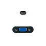 Nanocable Conversor USB-C a VGA, Aluminio, Gris, 10 cm