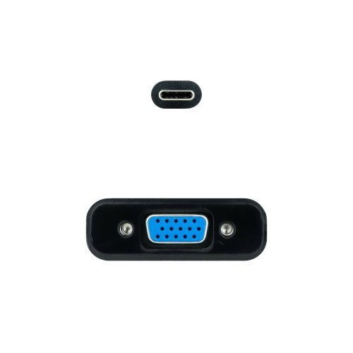 Nanocable Conversor USB-C a VGA 10 cm Negro 10.16.4101-BK