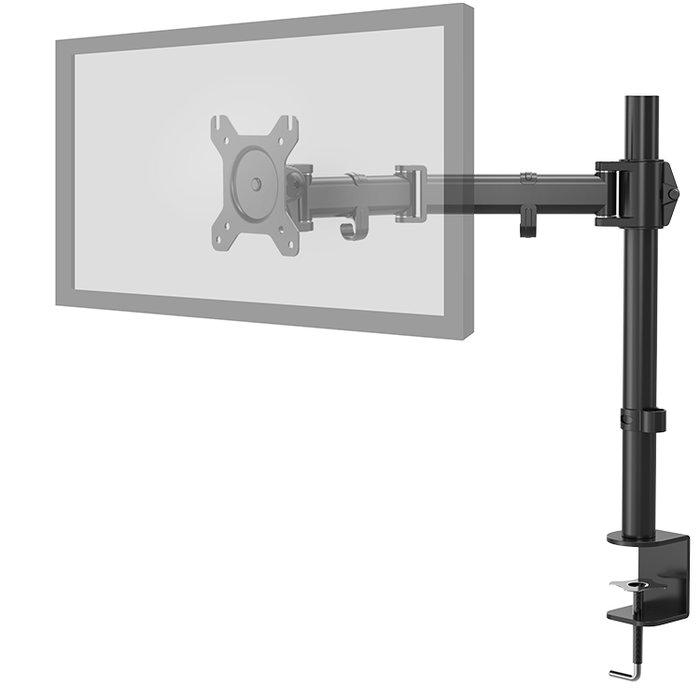 Nox NXLITESNGLSTAND - Soporte de Monitor de Escritorio con Brazo Ajustable para 1 Pantalla de 13 a 27 Pulgadas, Giro 180°, Inclinación, Color Negro Nox NXLITESNGLSTAND - Soporte de Monitor de Escritorio con Brazo Ajustable para 1 Pantalla de 13 a 27 Pulgadas, Giro 180°, Inclinación, Color Negro