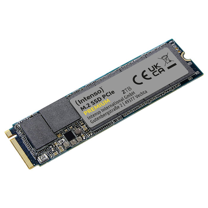 Intenso Premium 2TB SSD M.2 NVMe PCIe 3.0 x4 - 2100 MB/s Lectura, 1700 MB/s Escritura, 3D NAND - Para PC - 3835470