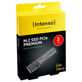 Intenso Premium 2TB SSD M.2 NVMe PCIe 3.0 x4 - 2100 MB/s Lectura, 1700 MB/s Escritura, 3D NAND - Para PC - 3835470