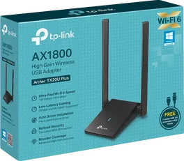TP-Link Archer TX20U Plus AX1800 USB Wi-Fi 6 Negro