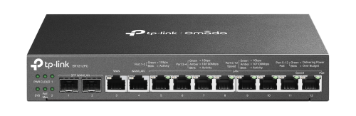 TP-Link Omada ER7212PC Router VPN Gigabit con 8 puertos PoE+
