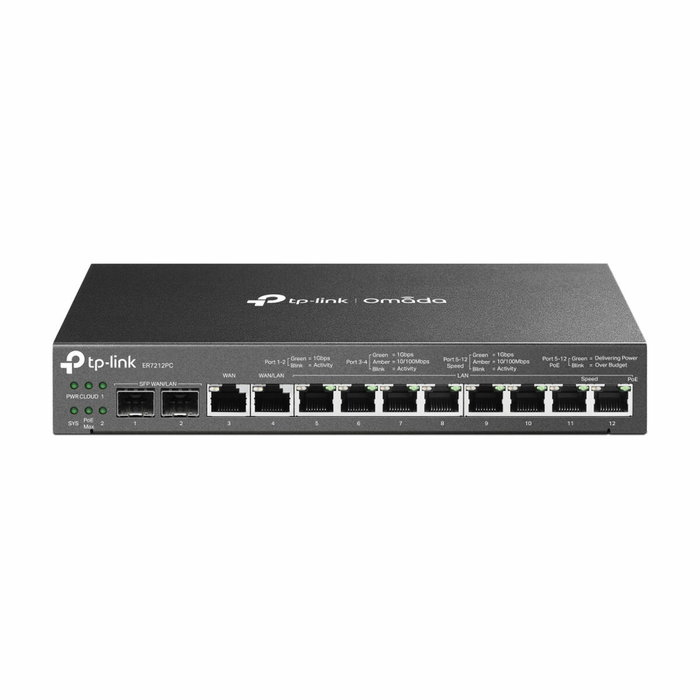 TP-Link Omada ER7212PC Router VPN Gigabit con 8 puertos PoE+