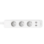 TP-Link Tapo P300 Regleta Inteligente con 3 Salidas AC Type F, Cable 1,5 m, Potencia 2300W, WiFi, USB Tipo A/C, Color Blanco