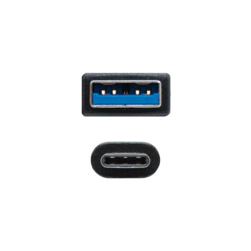 Nanocable Cable USB-C a USB-A 3.1 Gen2 10 Gbps 3A 2m Negro