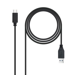 NANOCABLE Cable USB 3.1, Gen2 10 Gbps 3A, tipo USB-C/M-A/M, Negro, 2 m, 2 m, USB C, USB A, USB 3.2 Gen 2 (3.1 Gen 2), 10 Gbit/s, Negro