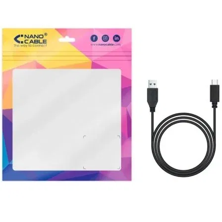 Nano Cable 10.01.4002 Cable USB 3.1 Tipo-C Macho - USB Macho 10Gbps 2m Negro